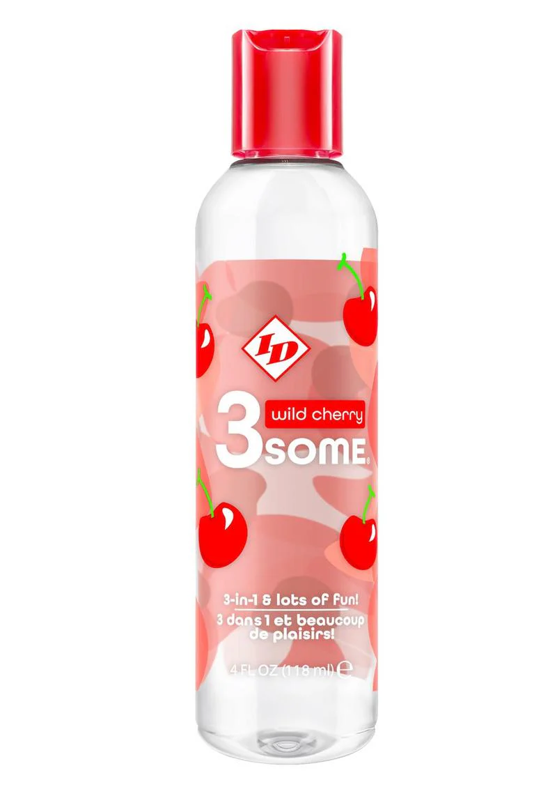 1D 3Some Wild Cherry 3 in 1 Multi Use Flavored Lubricant