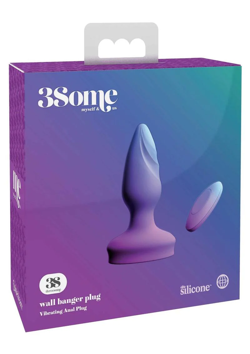 3Some Wall Banger Elite Silicone Vibrating Anal Plug - Image 3