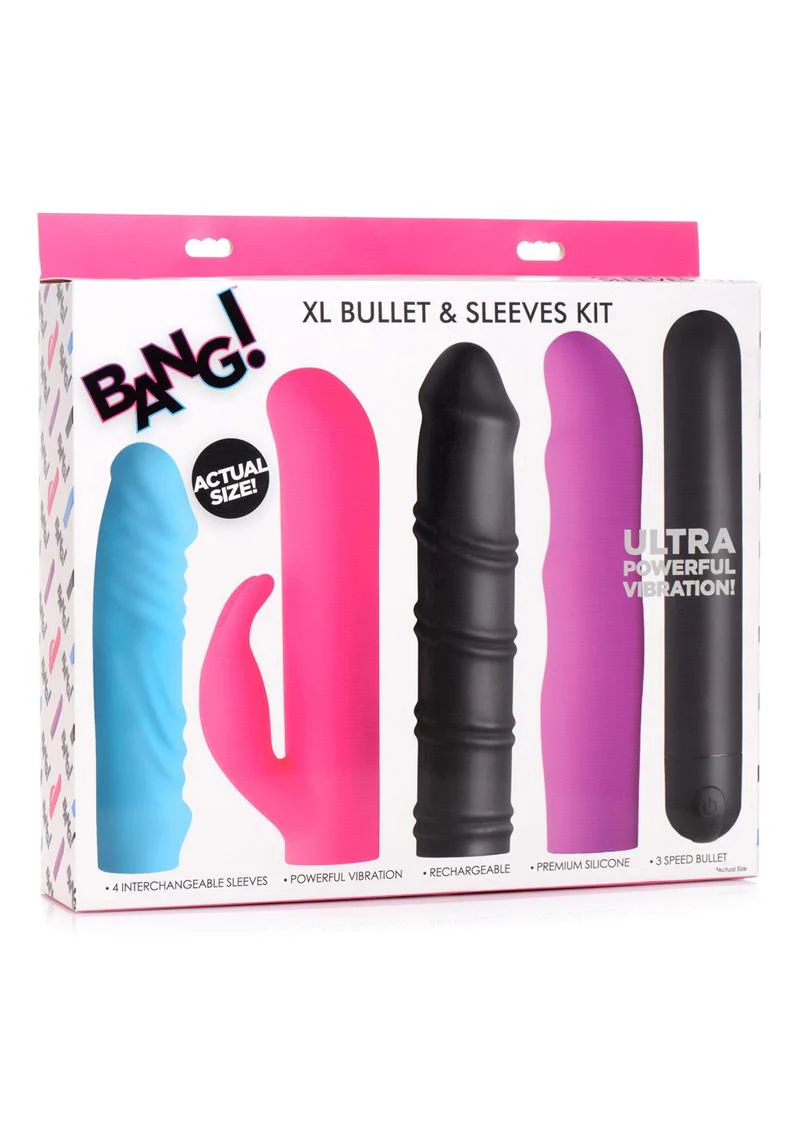 4-in-1 XL Bullet & Sleeve Kit Rechargeable Bang Vibrator - Image 3