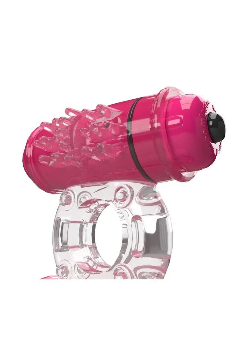 4T Double Wammy Silicone Dual Vibrating Couples Cock Ring - Image 3
