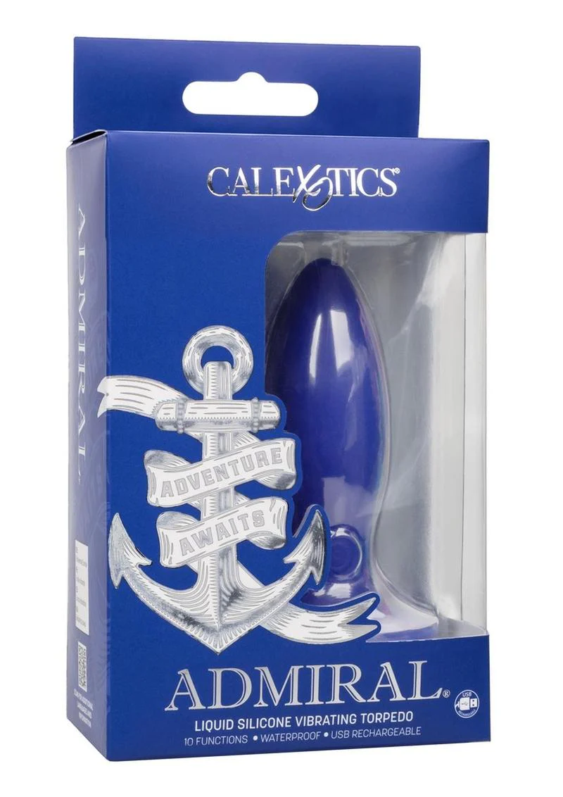 Admiral Liquid Silicone Vibrating Torpedo Rechargeable Anal Probe - Image 4