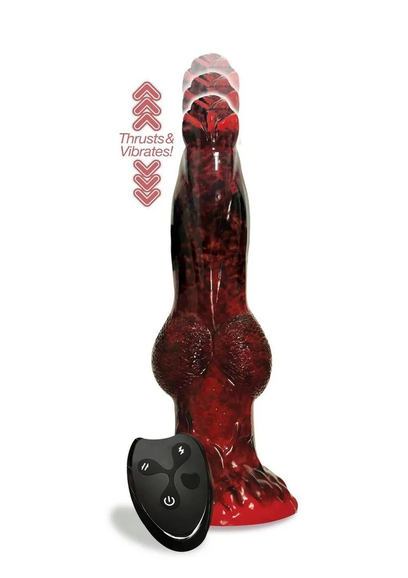 Alien Nation Fire Dragon Thrusting Silicone Dildo