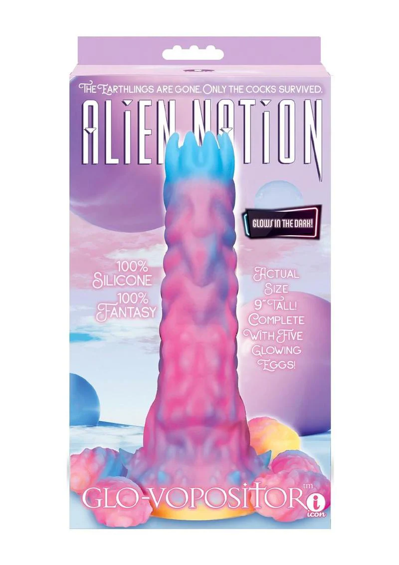 Alien Nation Glo-Vopositor Silicone Glow In The Dark Dildo - Image 2