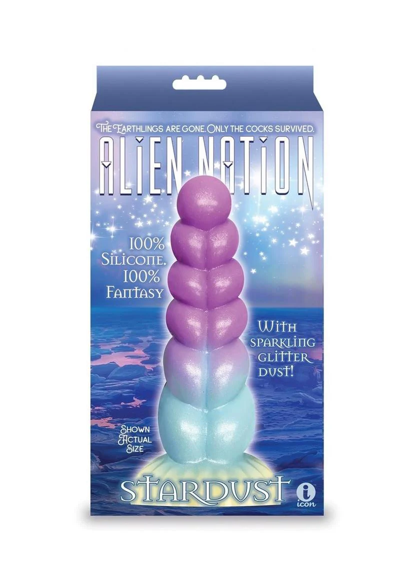 Alien Nation Stardust Silicone Dildo with Sparkling Glitter - Image 2