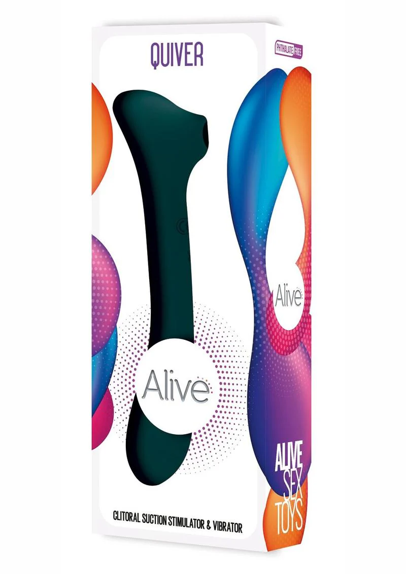 Alive Quiver Rechargeable Dual End Vibrator And Clitoral Stimulator - Image 4