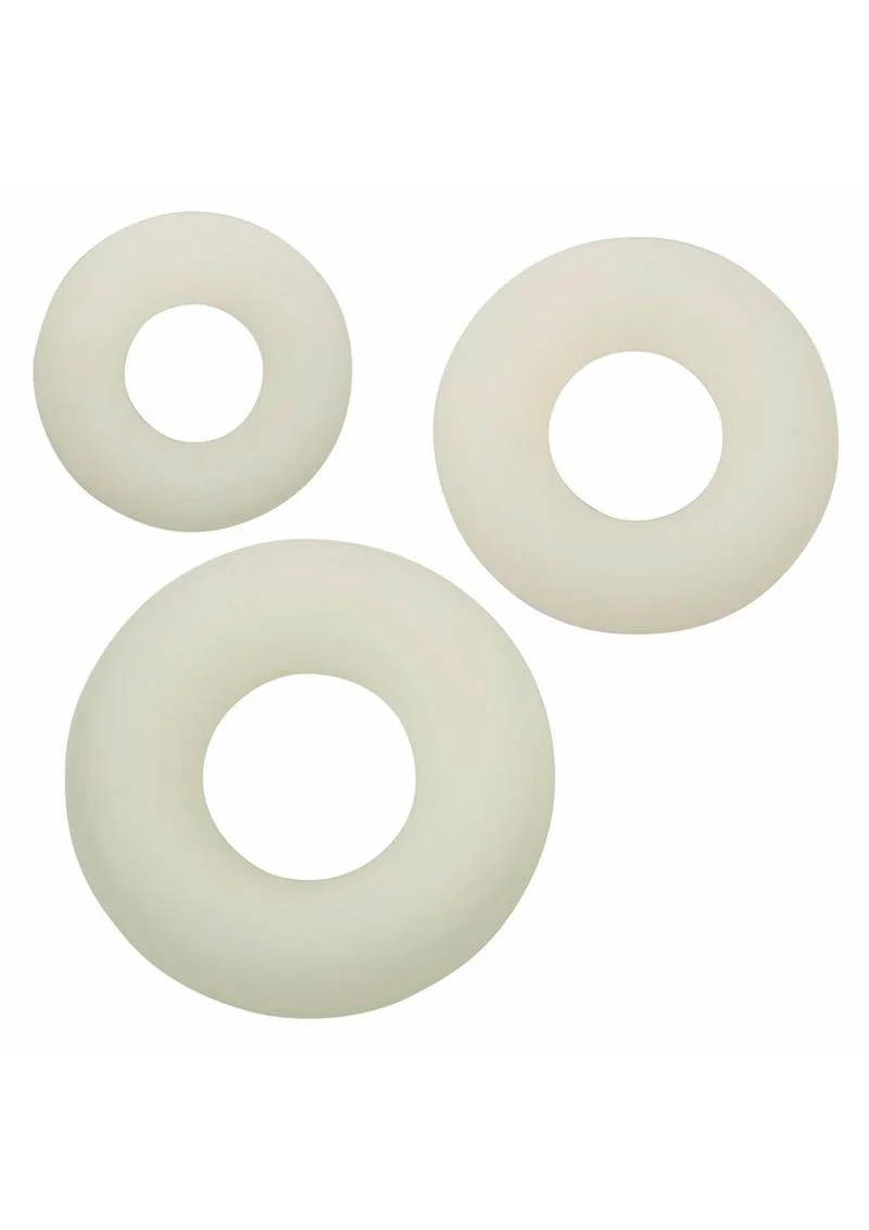 Alpha Glow-in-the-Dark Liquid Silicone 3 Ring Set