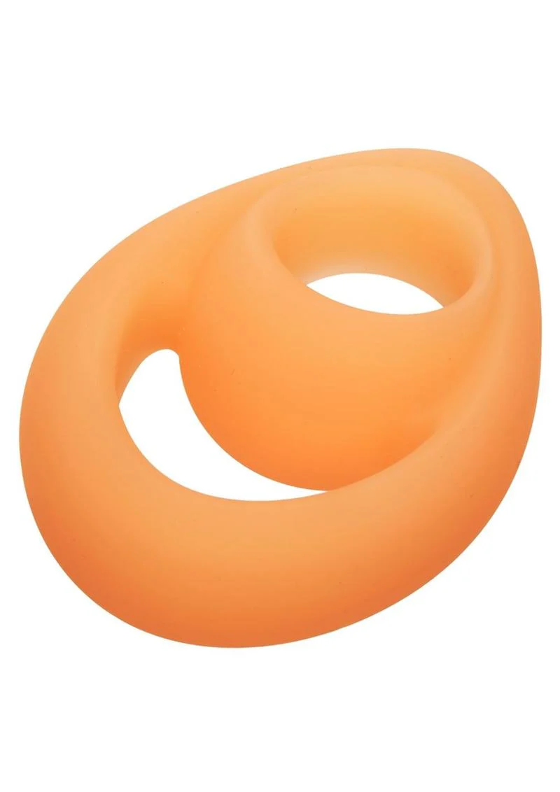 Alpha Glow in the Dark Liquid Silicone Teardrop Dual Ring - Image 2