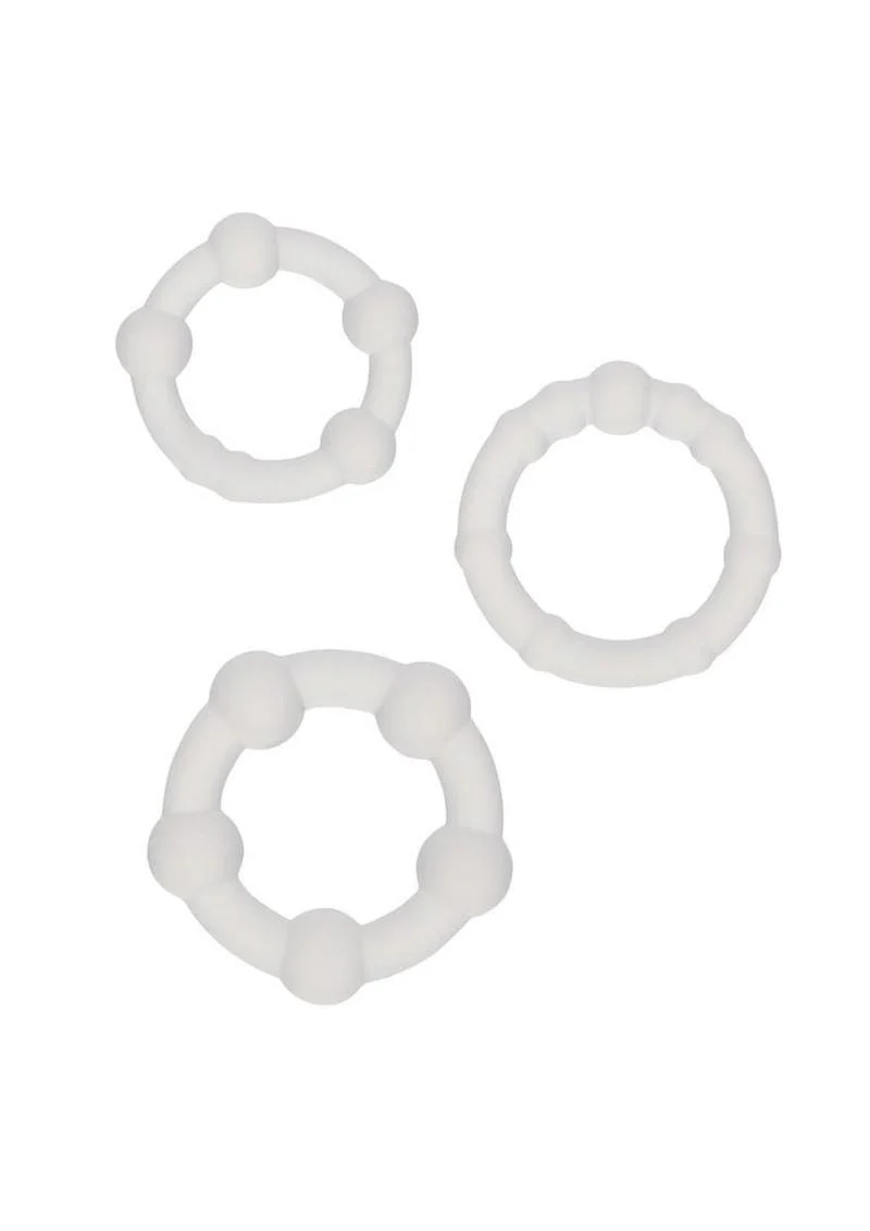 Alpha Liquid Silicone Beaded Rings Set