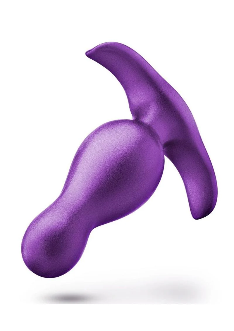 Anal Adventures Matrix Quantum Silicone Anal Plug in Galactic Purple - Image 2