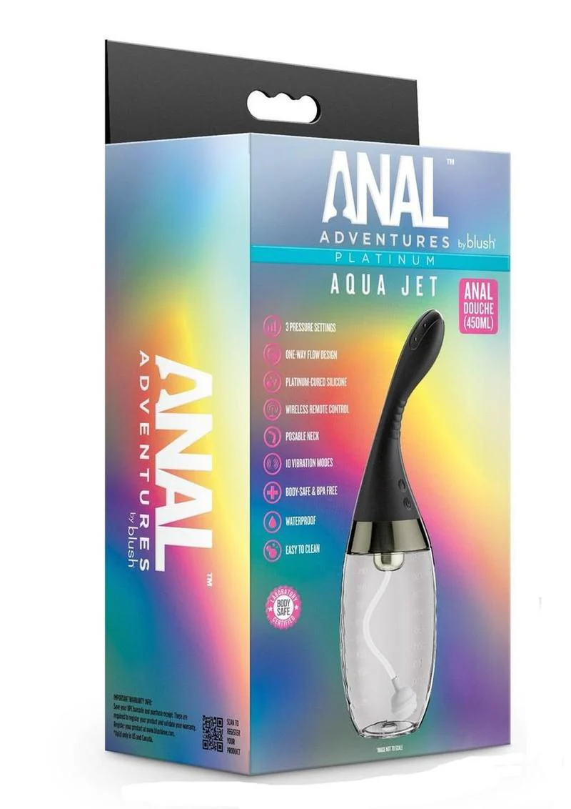 Anal Adventures Platinum Aqua Jet Anal Douche - Image 4