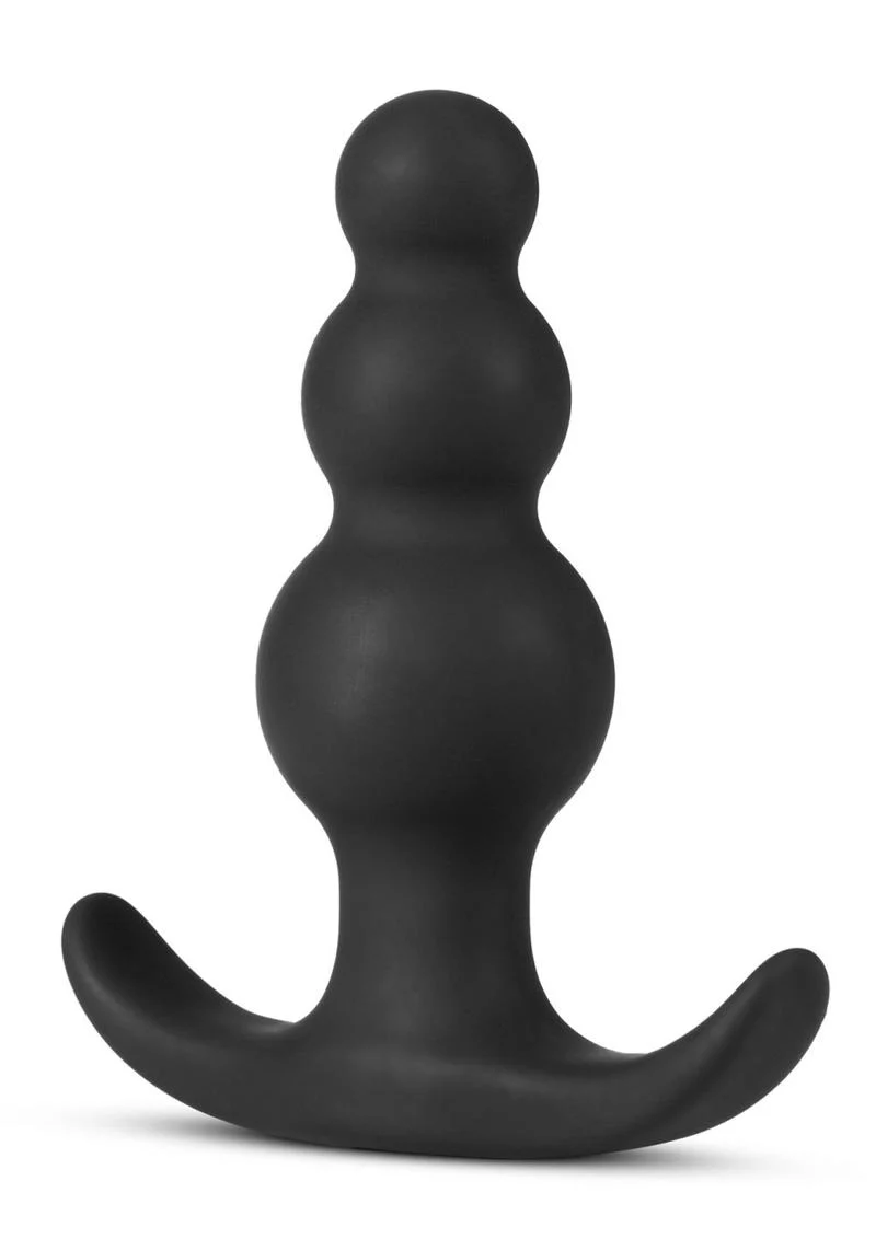Anal Adventures Platinum Beaded Silicone Plug