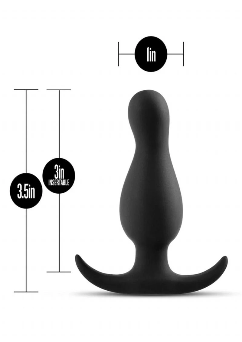 Anal Adventures Platinum Curve Silicone Width Butt Plug - Image 3