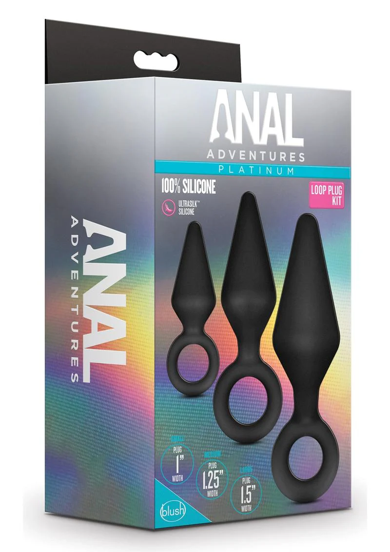 Anal Adventures Platinum Loop Plug Kit - Image 4