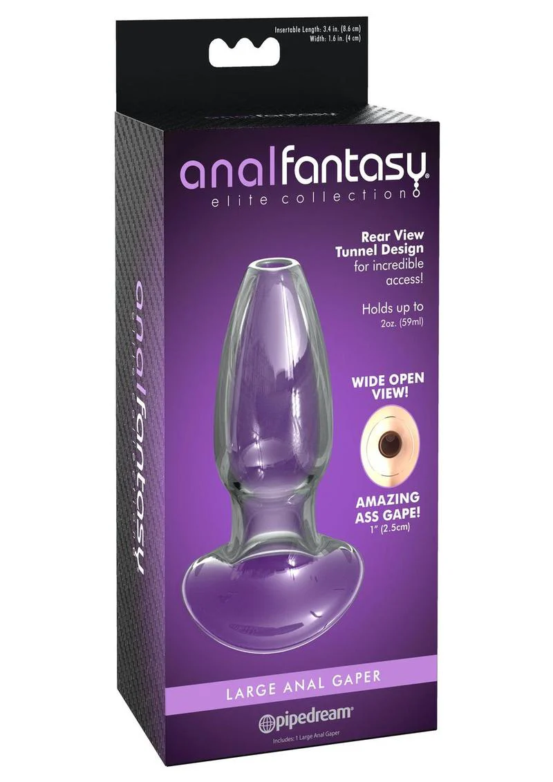 Anal Fantasy Elite Large Anal Gaper Tunnel Plug with Wide Open View - Image 3
