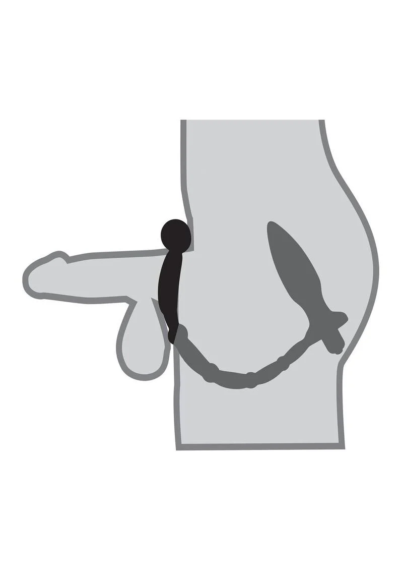 Anal Fantasy Elite Silicone Ass Kicker Plug with Cockring