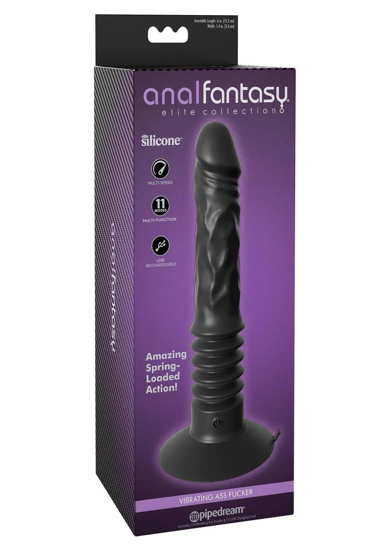 Anal Fantasy Elite Vibrating Ass Fucker Thrusting Dildo - Image 3