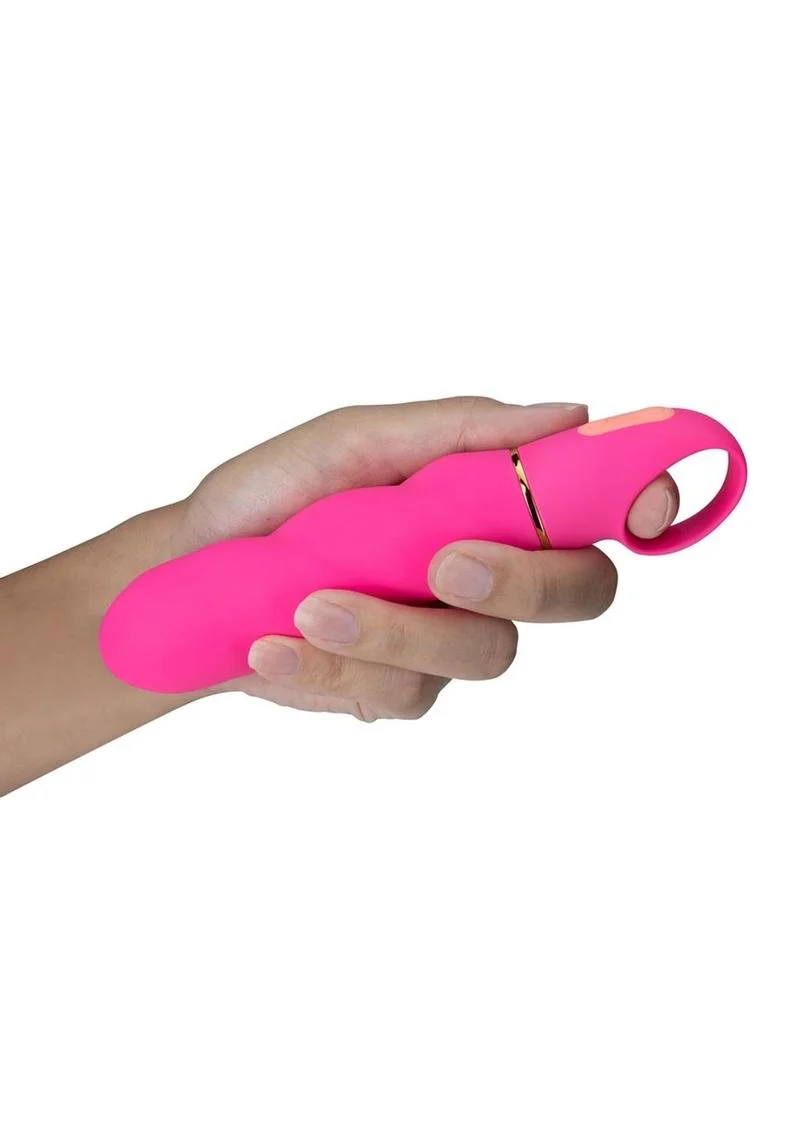 Aria Amazing AF Silicone Vibrator - Fuchsia Rumble Tech - Image 3