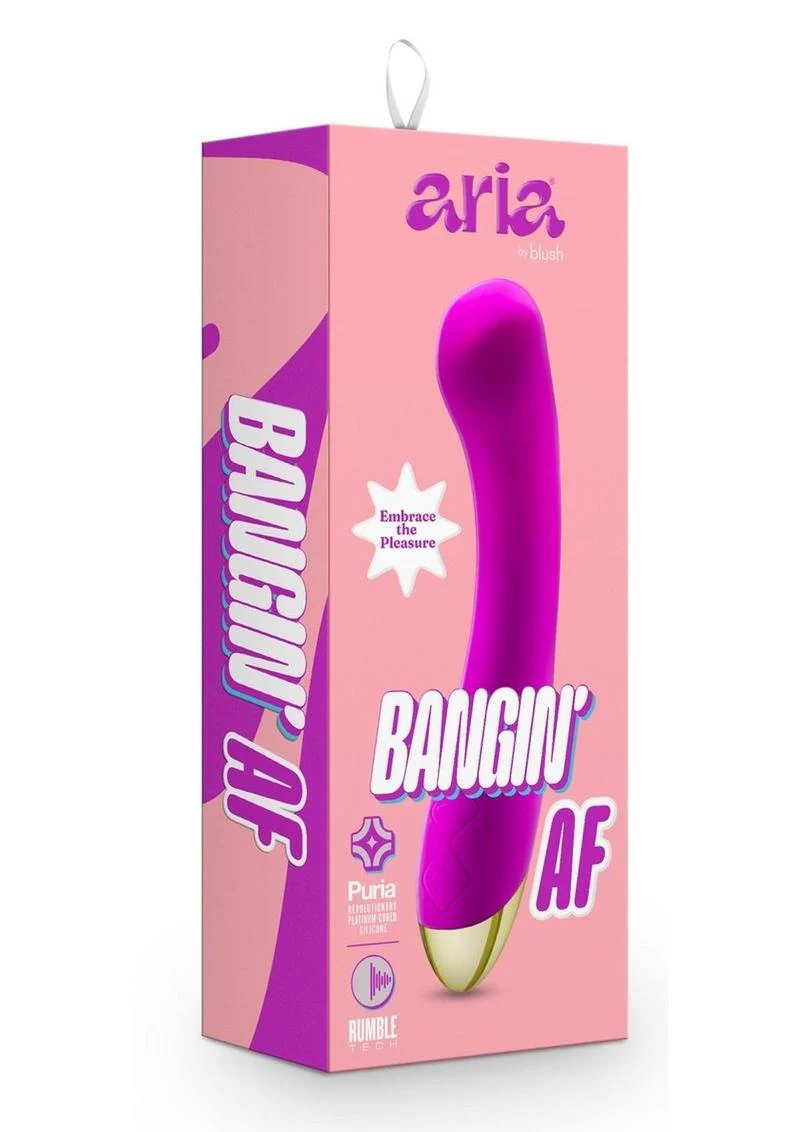 Aria Bangin' AF Rechargeable Silicone Vibrator - Image 2