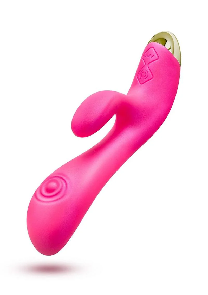 Aria Pleasin AF Rechargeable Silicone Rabbit Vibrator - Image 2