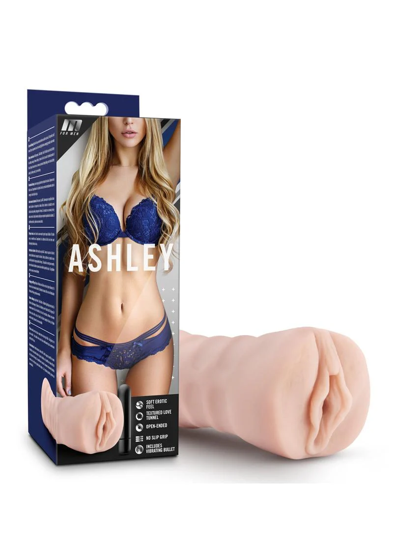 Ashley Vibrating Masturbator with Bullet Soft Textured Tunnel - Image 4