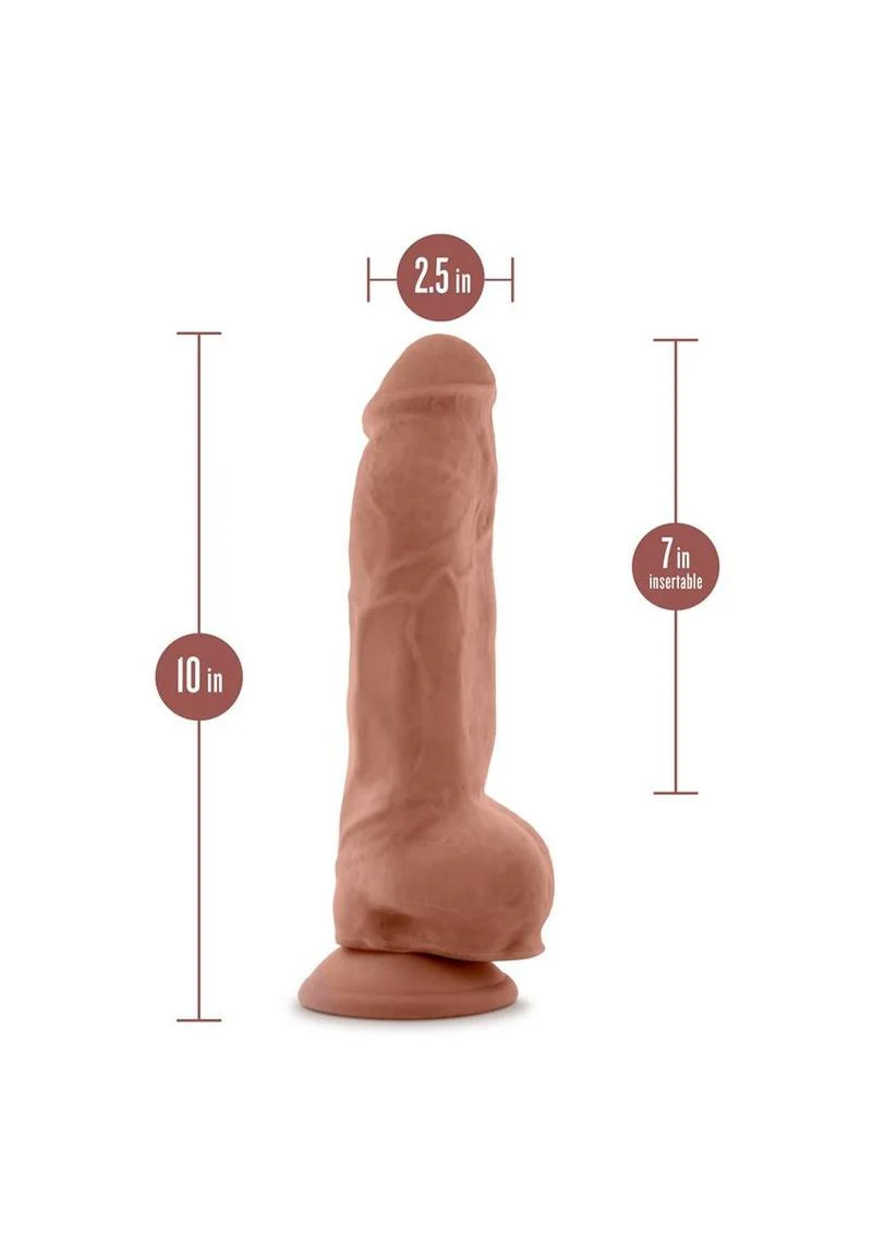 Au Naturel Big Boy Sensa Feel Dual-Density Dildo with Balls - Image 3