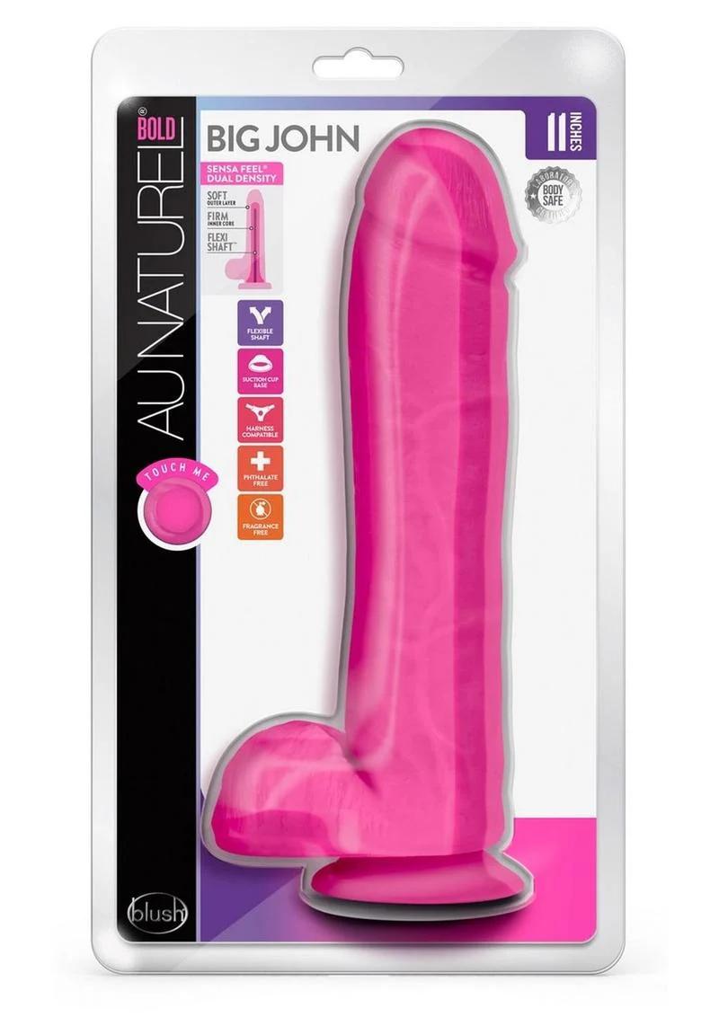 Au Naturel Bold Big John Sensa Feel Dual-Density Dildo - Image 7
