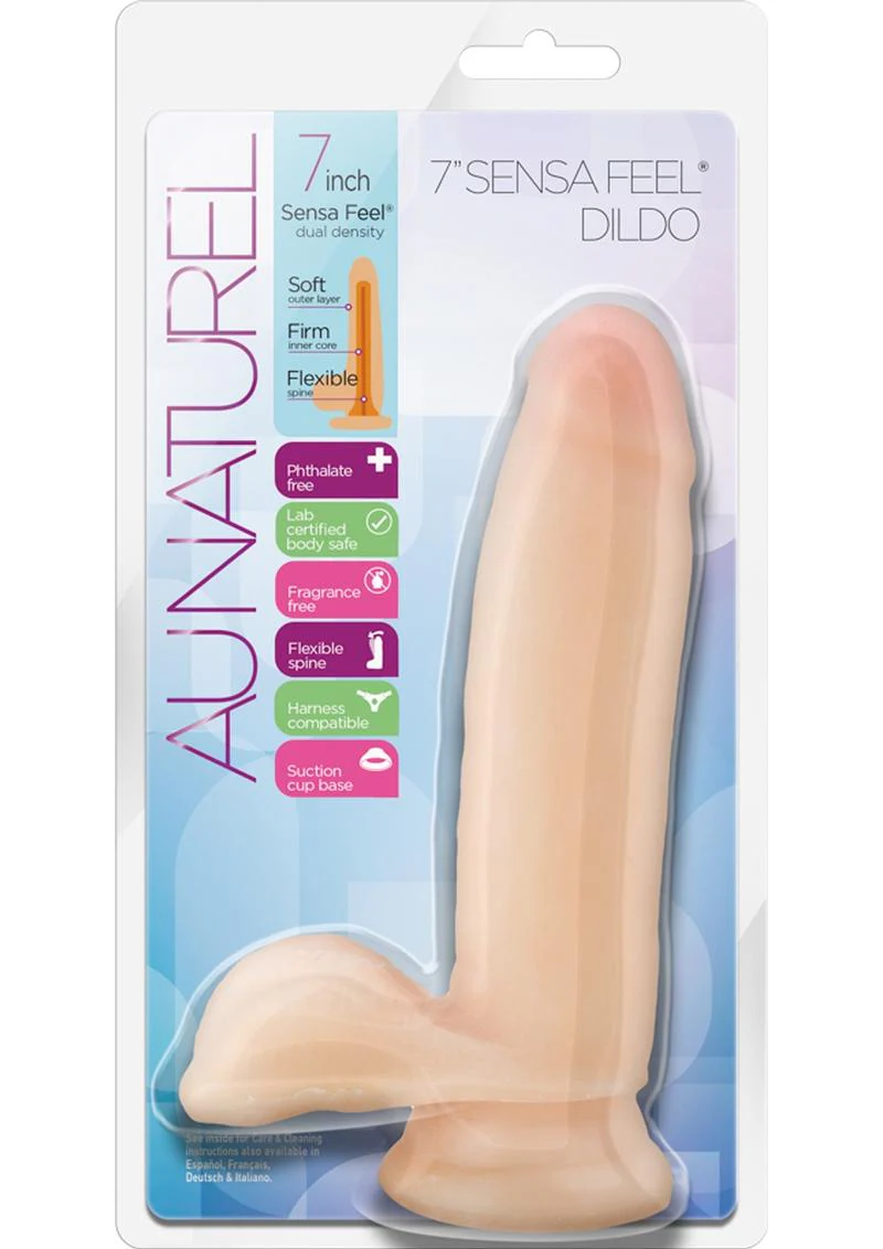 Au Naturel Sensa Feel Dildo with Balls - Image 4