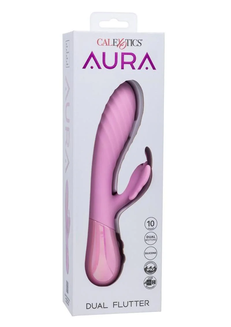 Aura Dual Flutter Silicone Rabbit Vibrator - Image 4