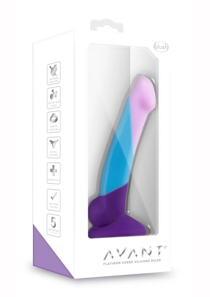 Avant D16 Purple Haze Silicone Dildo With Harness compatible - Image 4