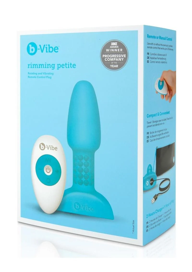 b-Vibe Rimming Petite Rechargeable Silicone Anal Plug - Image 10