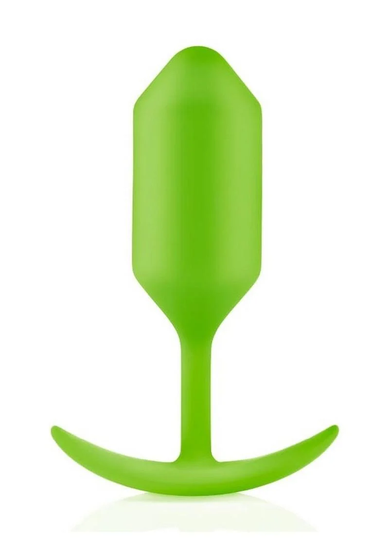 b Vibe Snug Plug 3 Weighted Silicone Anal Plug - Image 7