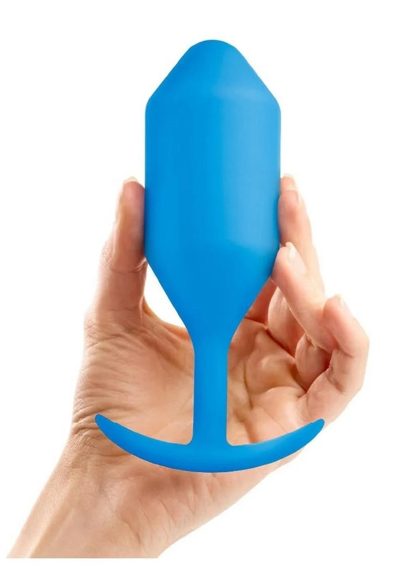 b Vibe Snug Plug 5 Weighted Butt Silicone Anal Plug - Image 3