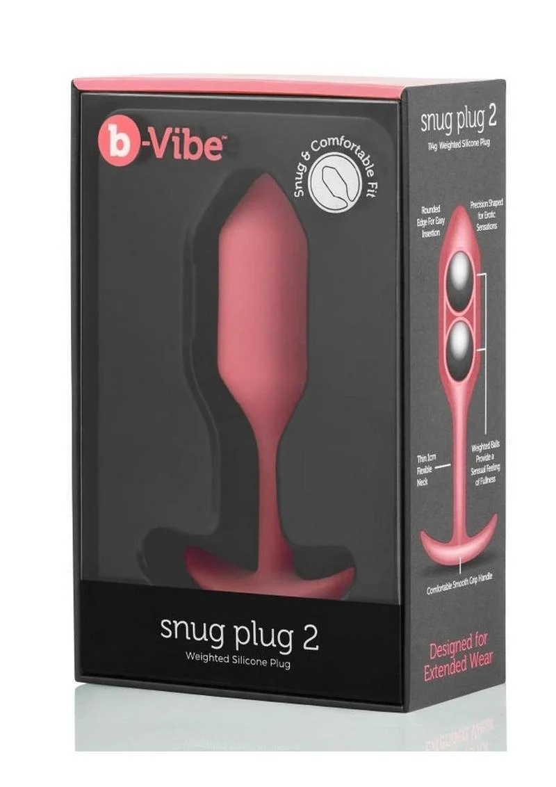 b Vibe Snug Weighted Silicone Anal Plug - Image 15