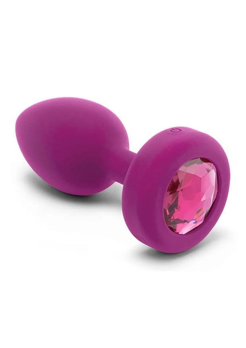 b-Vibe Vibrating Jewel Plug - Pink Ruby - Image 2