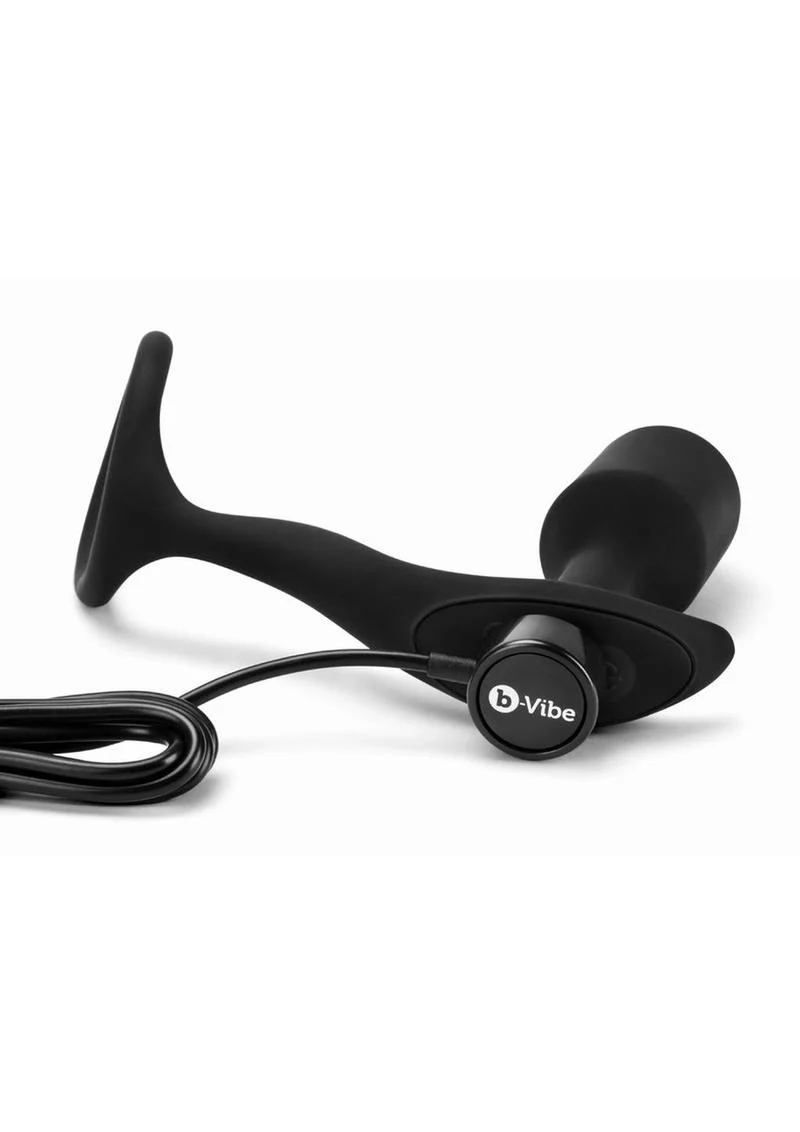 B-Vibe Vibrating Snug And Tug Silicone Cock Ring And Anal Plug - Image 2