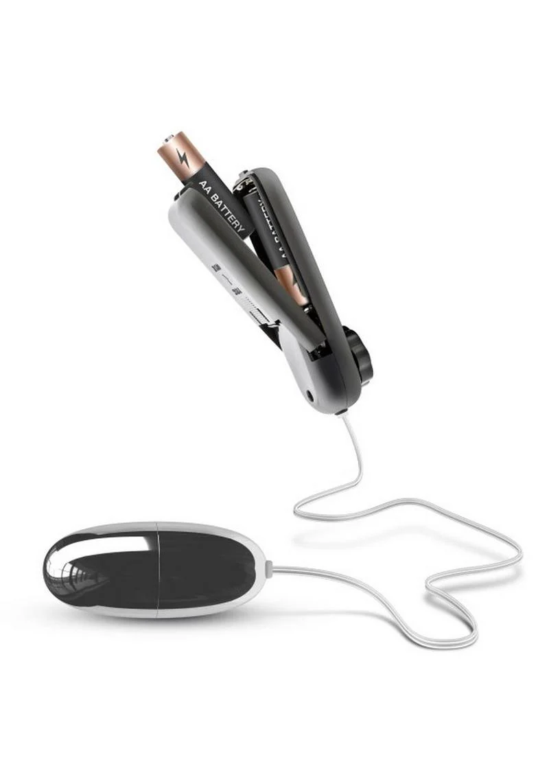 B Yours Silver Power Bullet With Remote Control Vibrators - Image 2