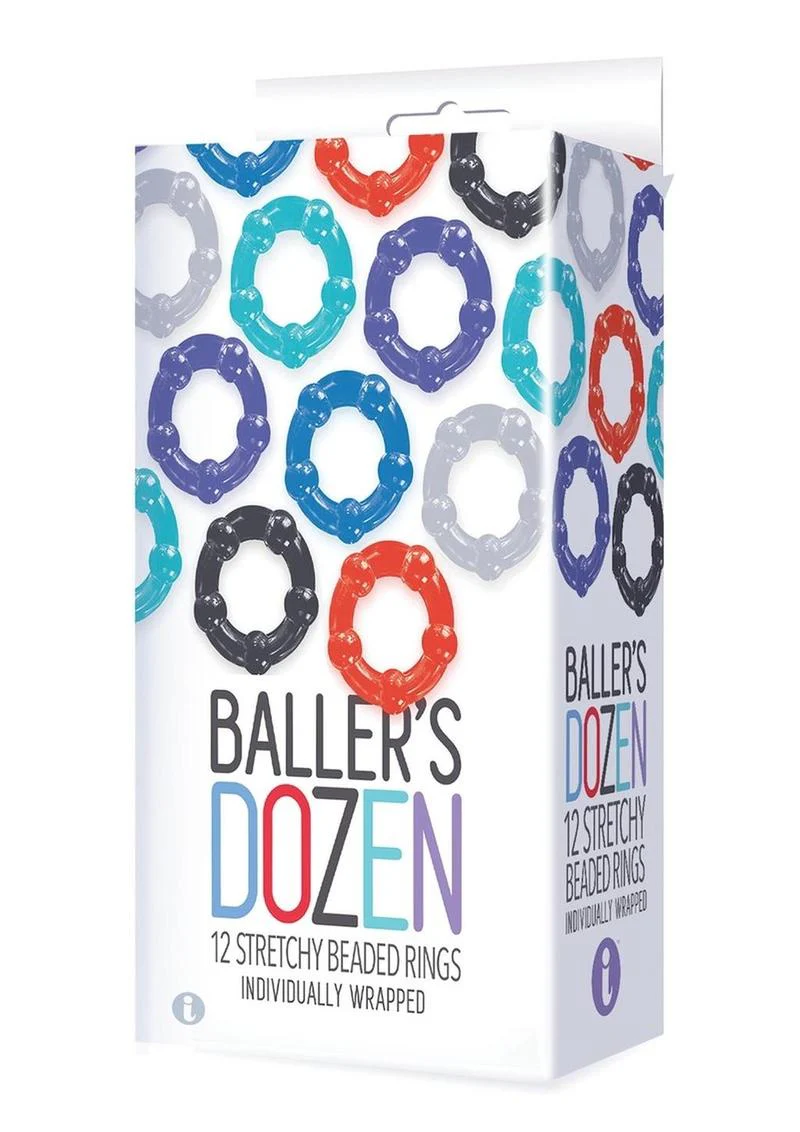 Baller’s Dozen Stretchy Beaded Cock Rings - Image 2