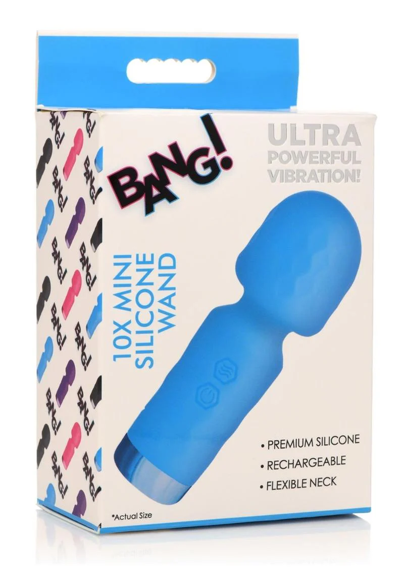 Bang! 10X Mini Silicone Wand Rechargeable Powerful Vibrator - Image 15