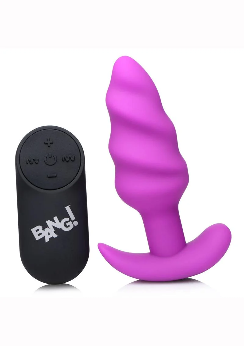 BANG 21X Silicone Swirl Vibrating Butt Plug - Image 10