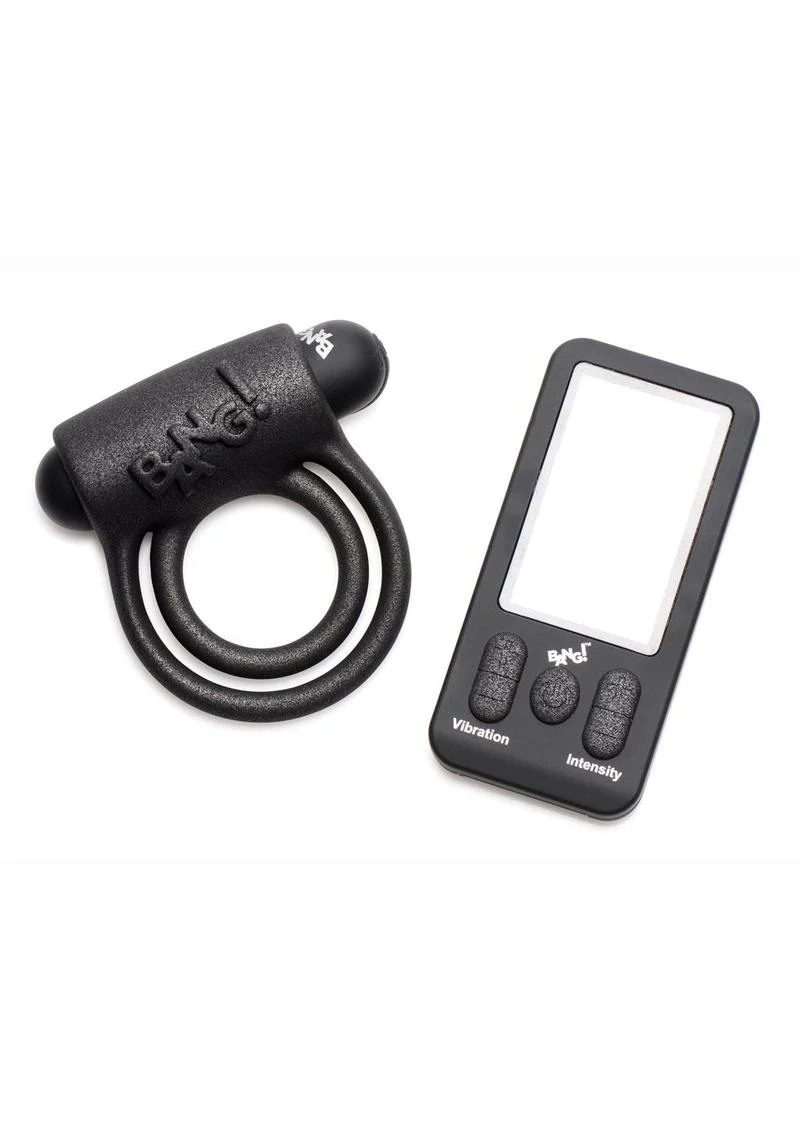 Bang! 25x Silicone Cock Ring With Remote Control Vibrators