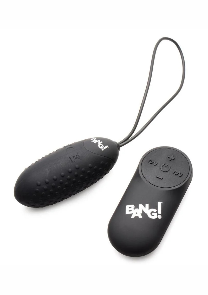 Bang! 28X Nubbed Rechargeable Silicone Egg With Remote Control
