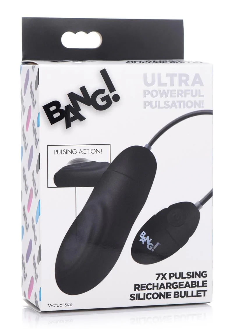 BANG! 7X ultra-powerful pulsating Rechargeable Bullet Vibrator - Image 4