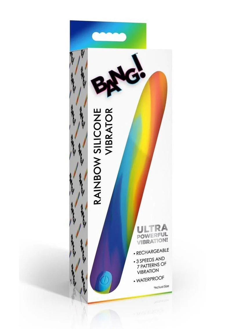 Bang! Rainbow Rechargeable Silicone Vibrator - Image 4