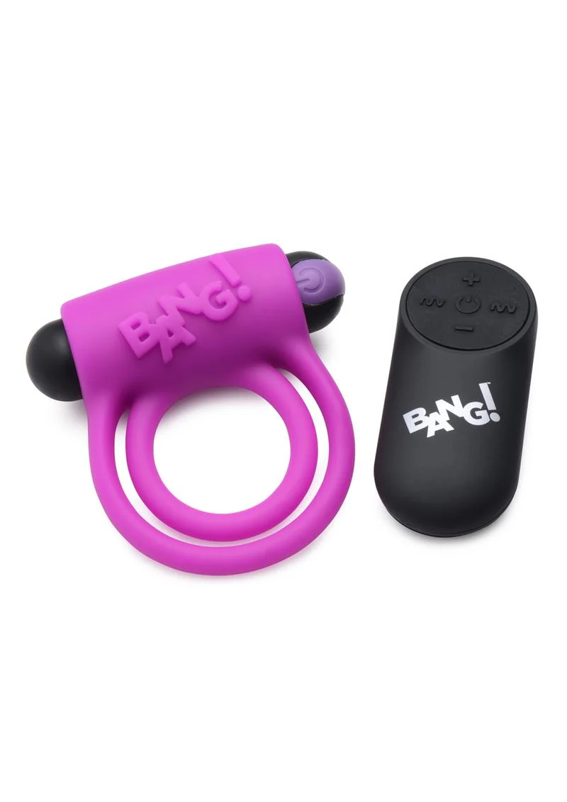Bang! Rechargeable Cock Ring and Bullet With Remote Control - Image 10