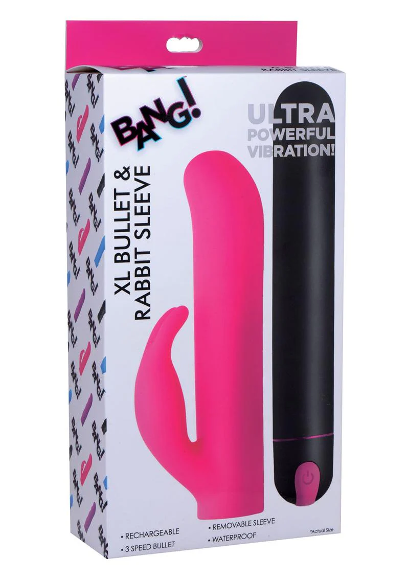 Bang! Rechargeable XL Bullet and Rabbit Sleeve - Image 4