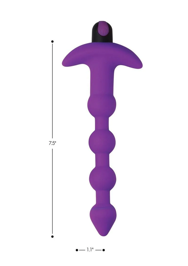 Bang! Vibrating Silicone Rechargeable Anal Beads - Image 12