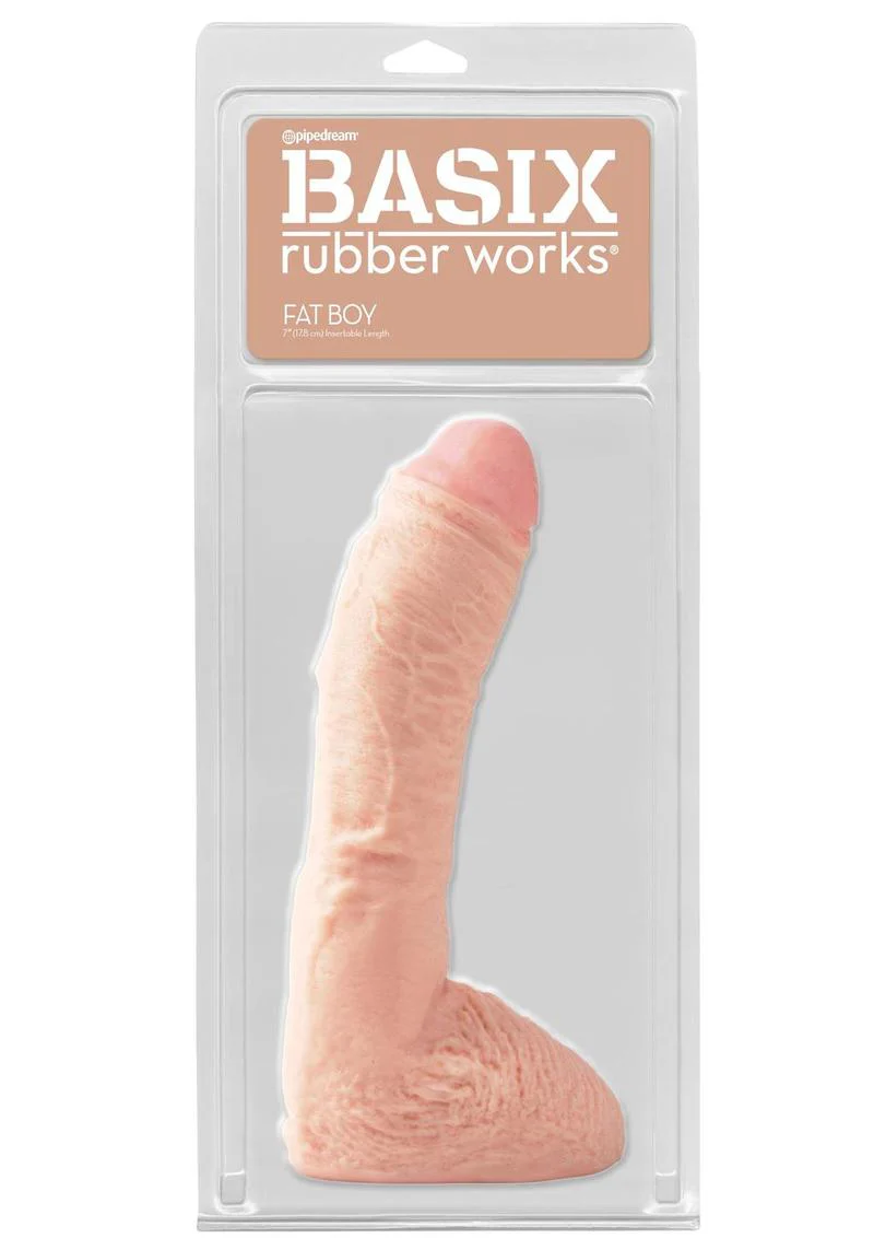 Basix Rubber Works Fat Boy Dong 10 Inch Realistic Dildo - Image 6