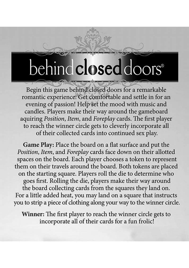 Behind Closed Doors Board Game