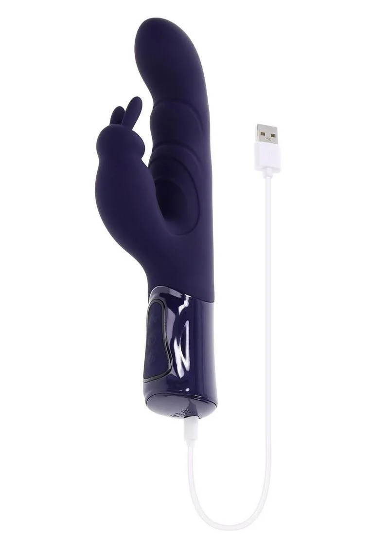 Big Deal Girthy Rechargeable Silicone Rabbit Vibrator - Image 3