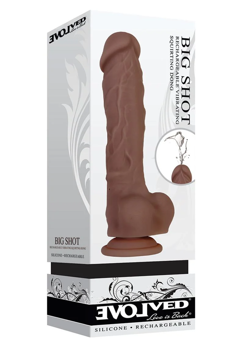 Big Shot Rechargeable Vibrating and Squirting Dong with Balls - Image 8
